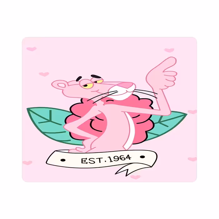 ماوس پد طرح پلنگ صورتی مدل pp1