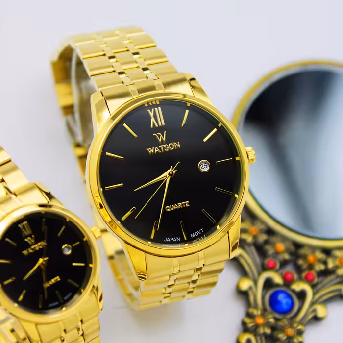 ست ساعت مچی عقربه ای زنانه ومردانه مدل 1128