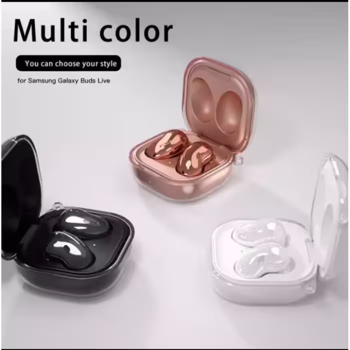 کاور مدل transparent مناسب برای هندزفری بلوتوثی سامسونگ Galaxy buds2/buds pro/buds live