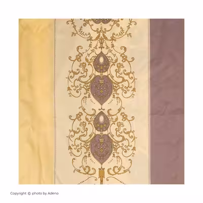 ملحفه آدنو مدل درباری کد IR101 دونفره سایز 240x240 سانتی متر