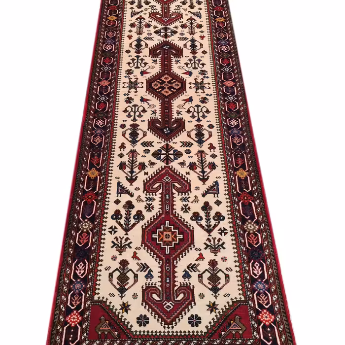 فرش کناره دستبافت طول سه متری کد 1005