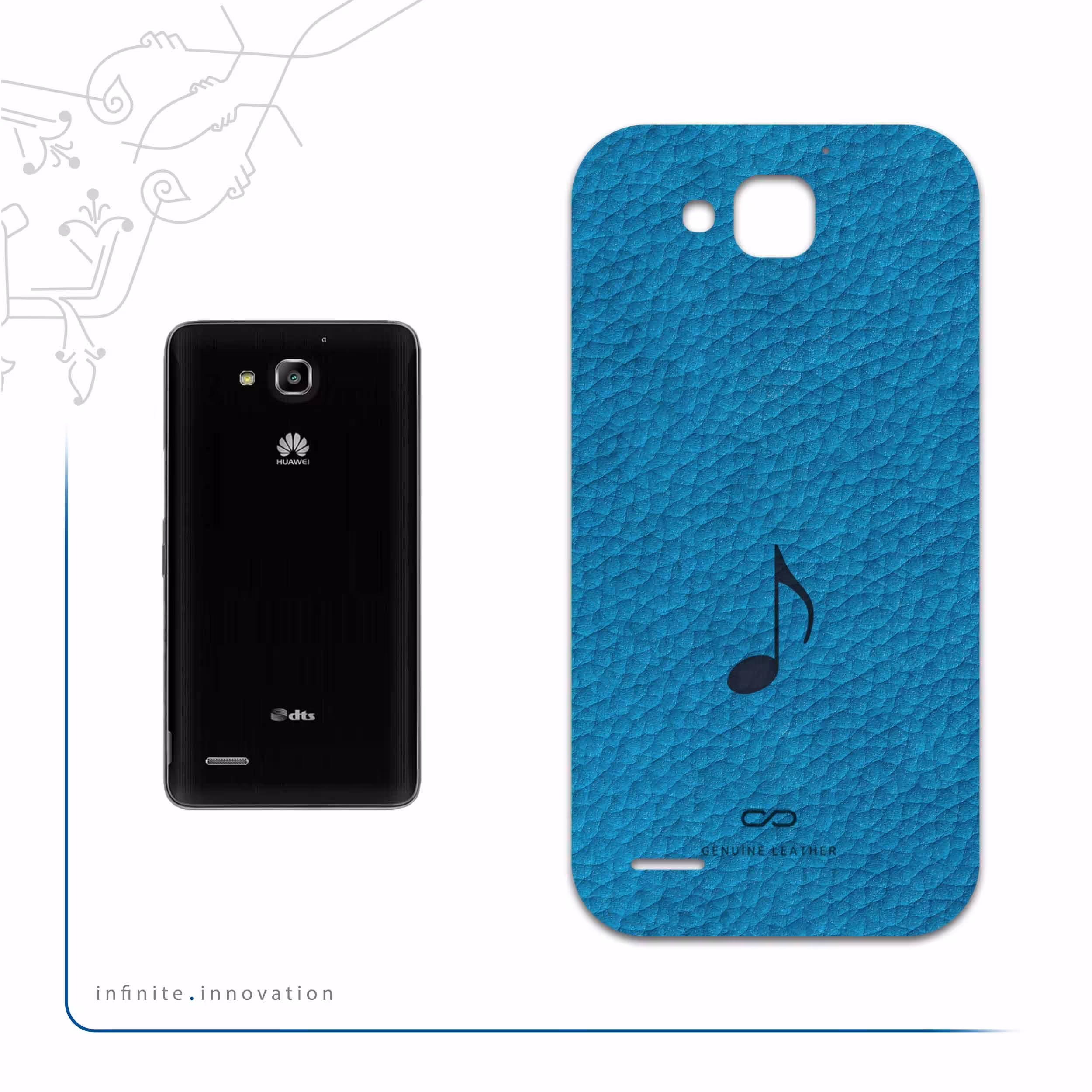 برچسب پوششی ماهوت مدل BL-CHNG مناسب برای گوشی موبایل هوآوی Ascend G750