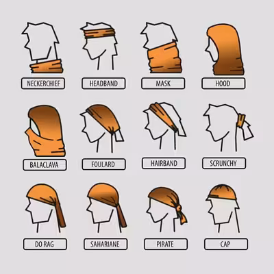 دستمال سر و گردن مدل چریک