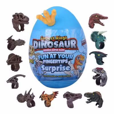 تخم سورپرایزی آبی مجیک رینگ دایناسوری مجموعه 12 عددی_اسباب بازی