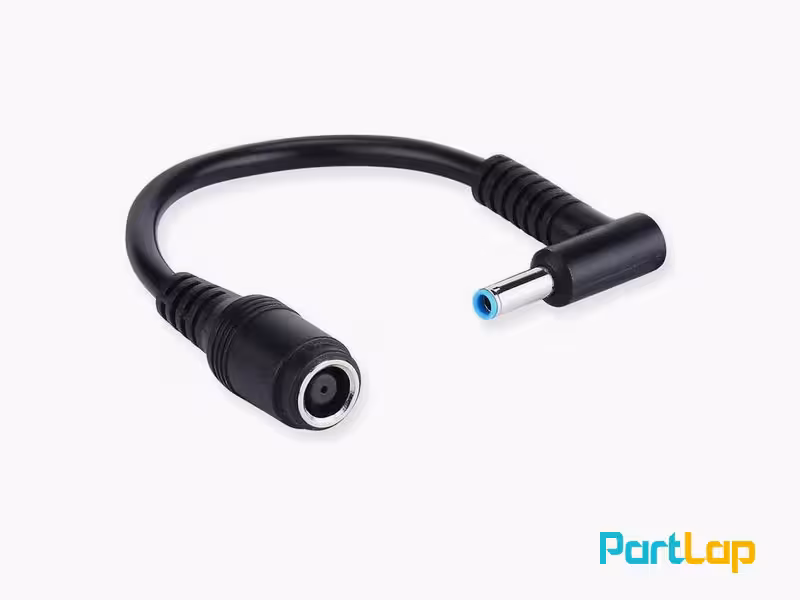 کابل تبدیل آداپتور سر دلی 5.0×7.4 میلی متر به سر فیش آبی 4.5×3.0 میلی متر