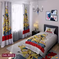 ست اتاق خواب طرح مینیون کد BD1114