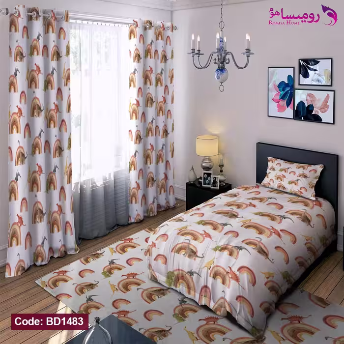 قیمت و خرید روتختی طرح دایناسور یک نفره برند دکو کد BD1483