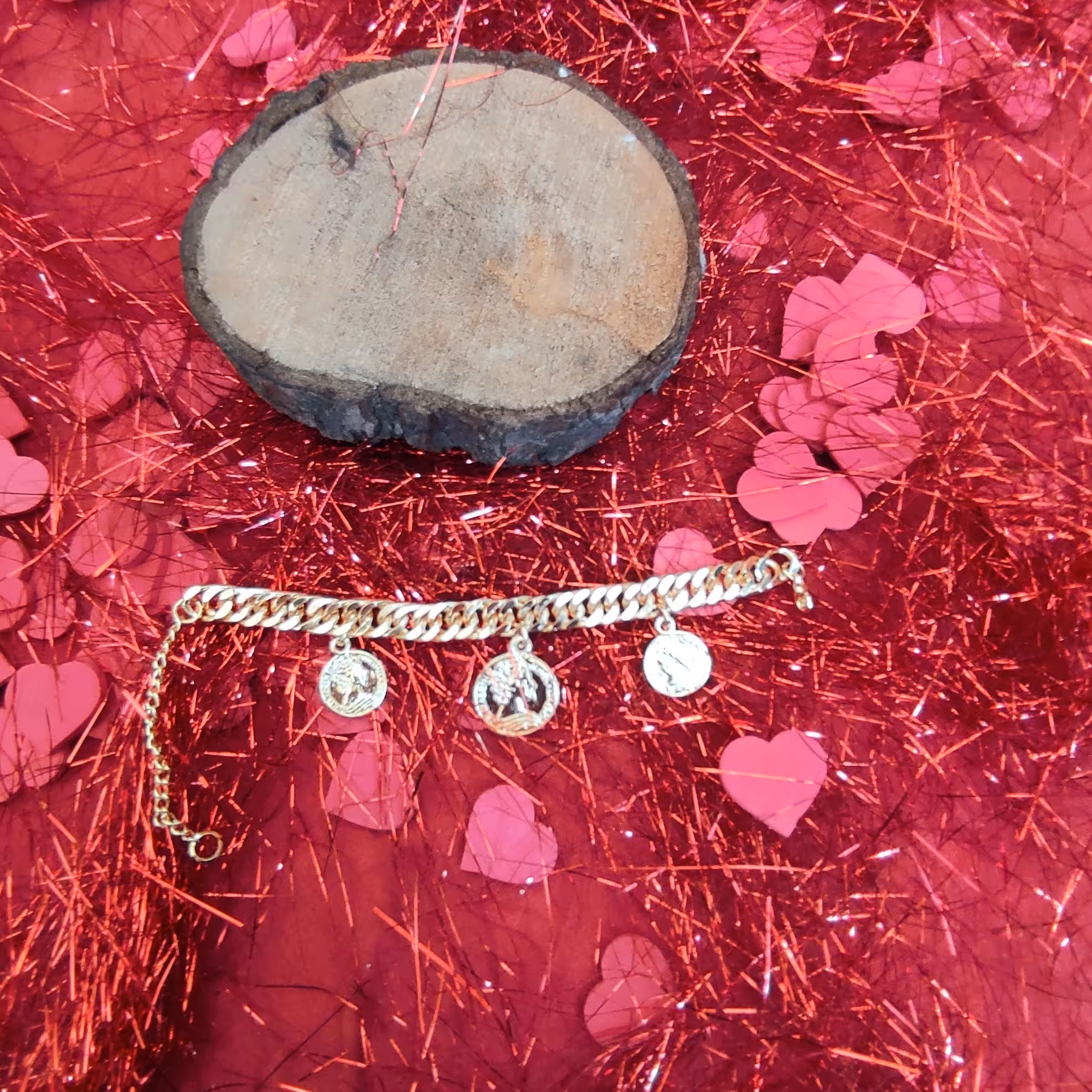 دستبند سکه ای کارتیر دبل 18سانتی قابل تنظیم تا23سانت