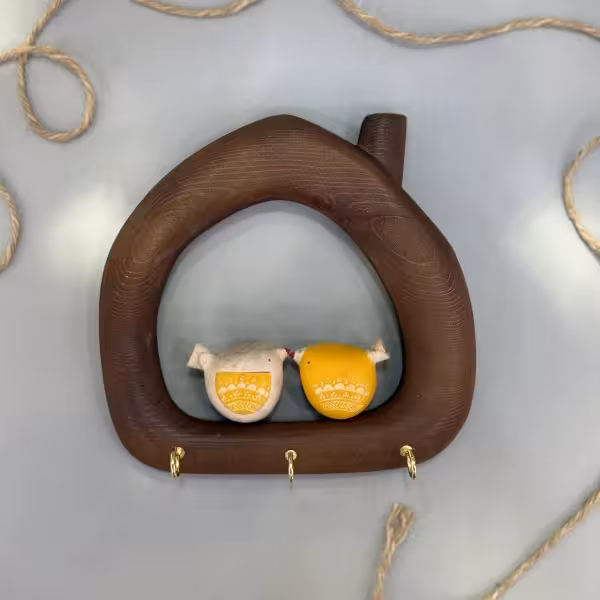 جاکلیدی جوجه پرنده جفتی طرح سه