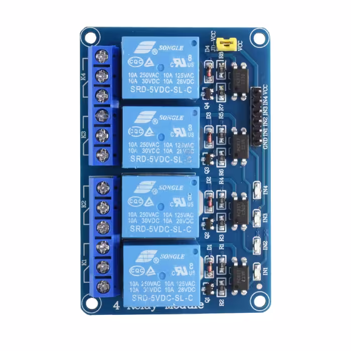 ماژول رله 4 کانال 5 ولت - Relay Module 5V