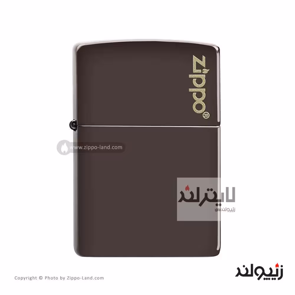 فندک زیپو مدل Classic Brown Zippo Logo کد 49180zl