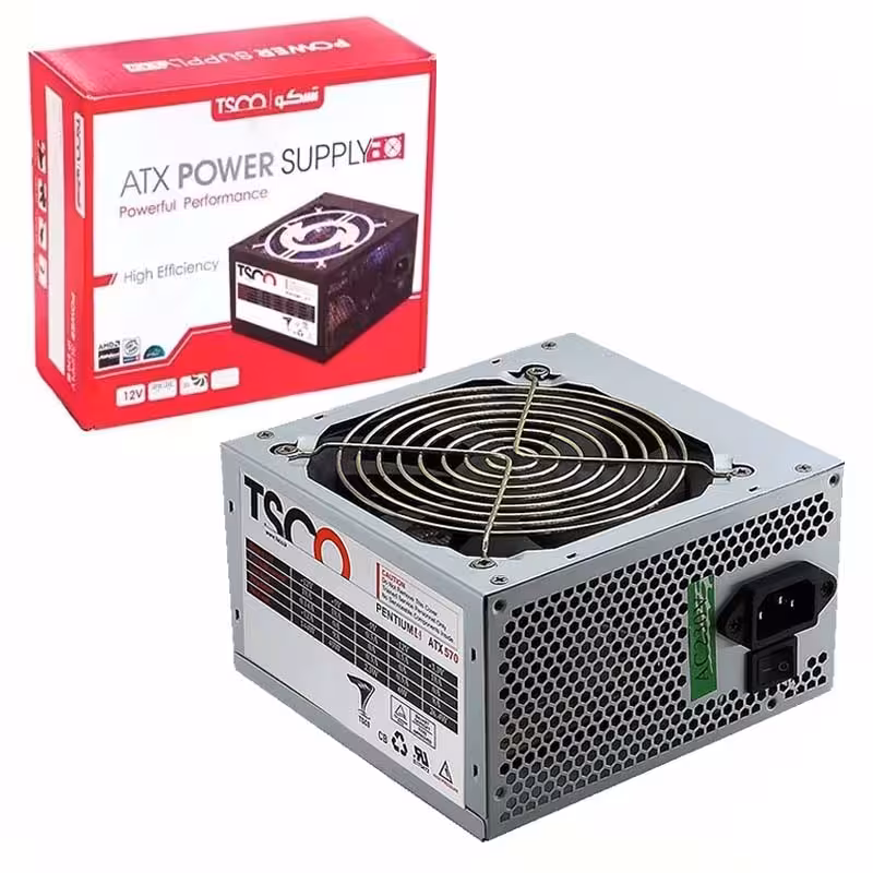 منبع تغذیه کامپیوتر تسکو مدل TP 570W توان 230 وات