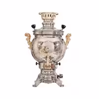سماور گازی طاووس کد 2-118 گنجایش 6 لیتر