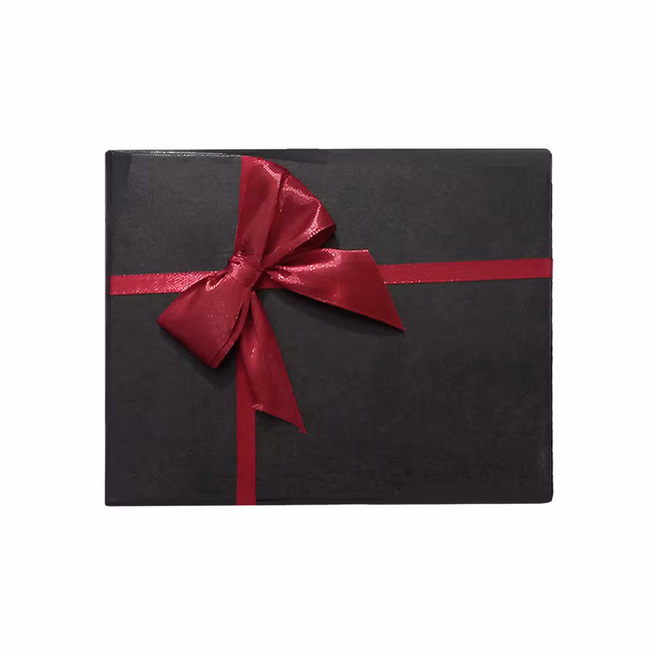 جعبه هدیه مقوایی مستطیل مدل ربان زرشکی سایز 5