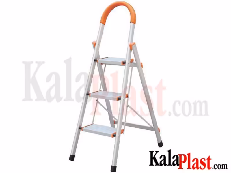 نردبان تاشو آلومینیومی 3 طبقه کد 100