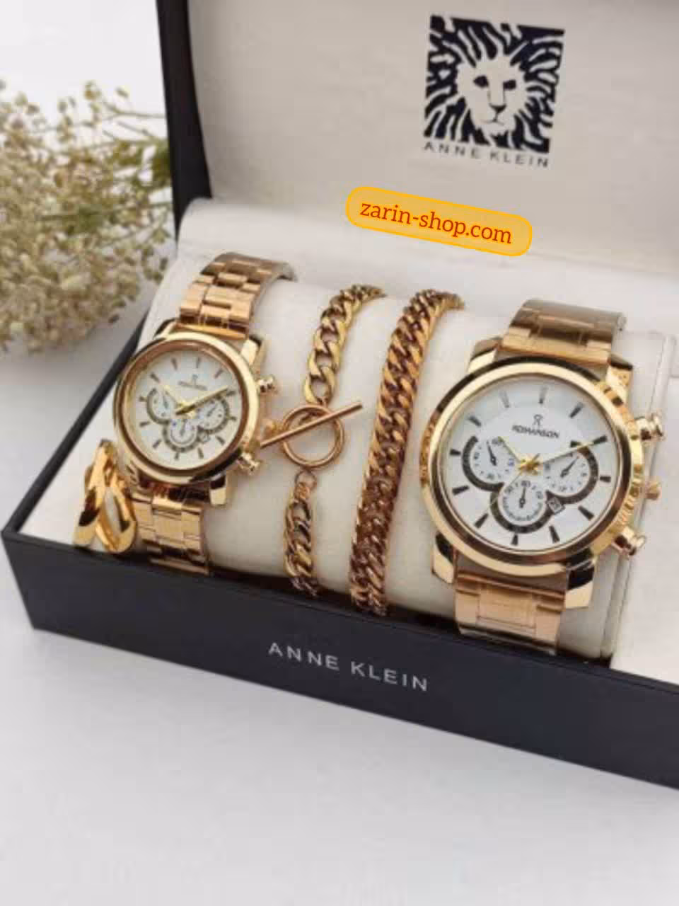 ست ساعت زنانه و مردانه رومانسون و دستبند و حلقه