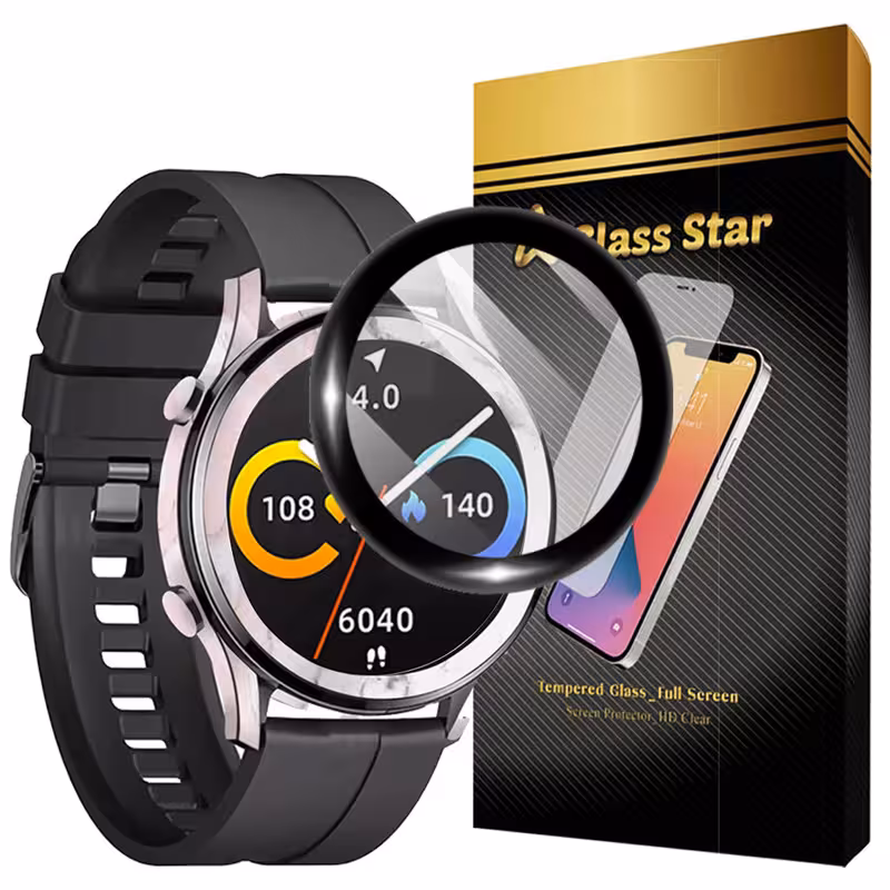 محافظ صفحه نمایش گلس استار مدل GWPM مناسب برای ساعت هوشمند شیائومی IMILAB W12