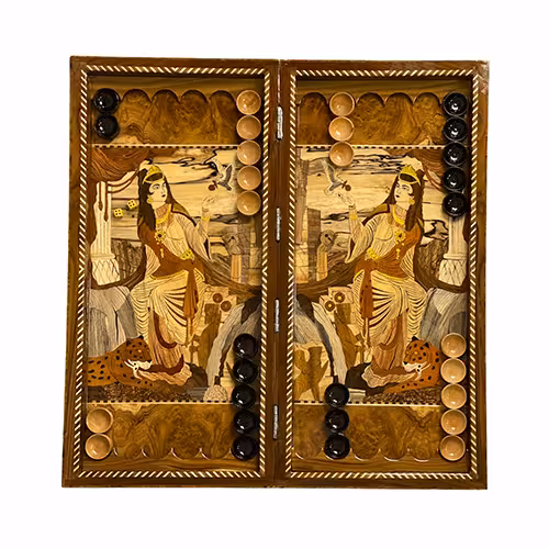 تخته نرد معرق طرح آلفئوس