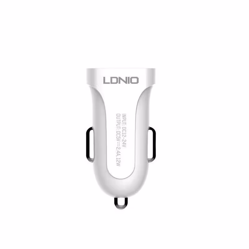 شارژر فندکی 12وات الدینیو مدل C17 به همراه کابل USB-C