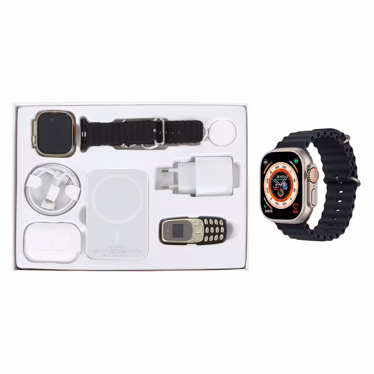 پک ساعت هوشمند مدل X8 Plus - مشکی طلایی