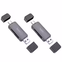 کارت خوان 2 در 1 هوکو مدل HB45 USB2.0 با سری تایپ سی