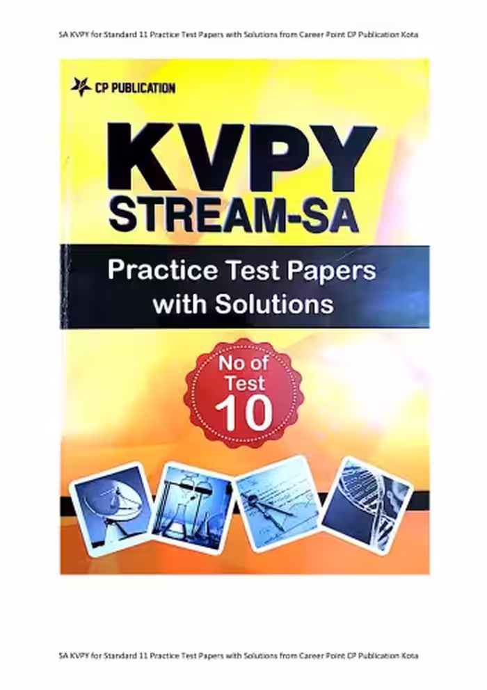 خرید و دانلود نسخه کامل کتاب SA KVPY for Standard 11 Practice Test Papers with Solutions