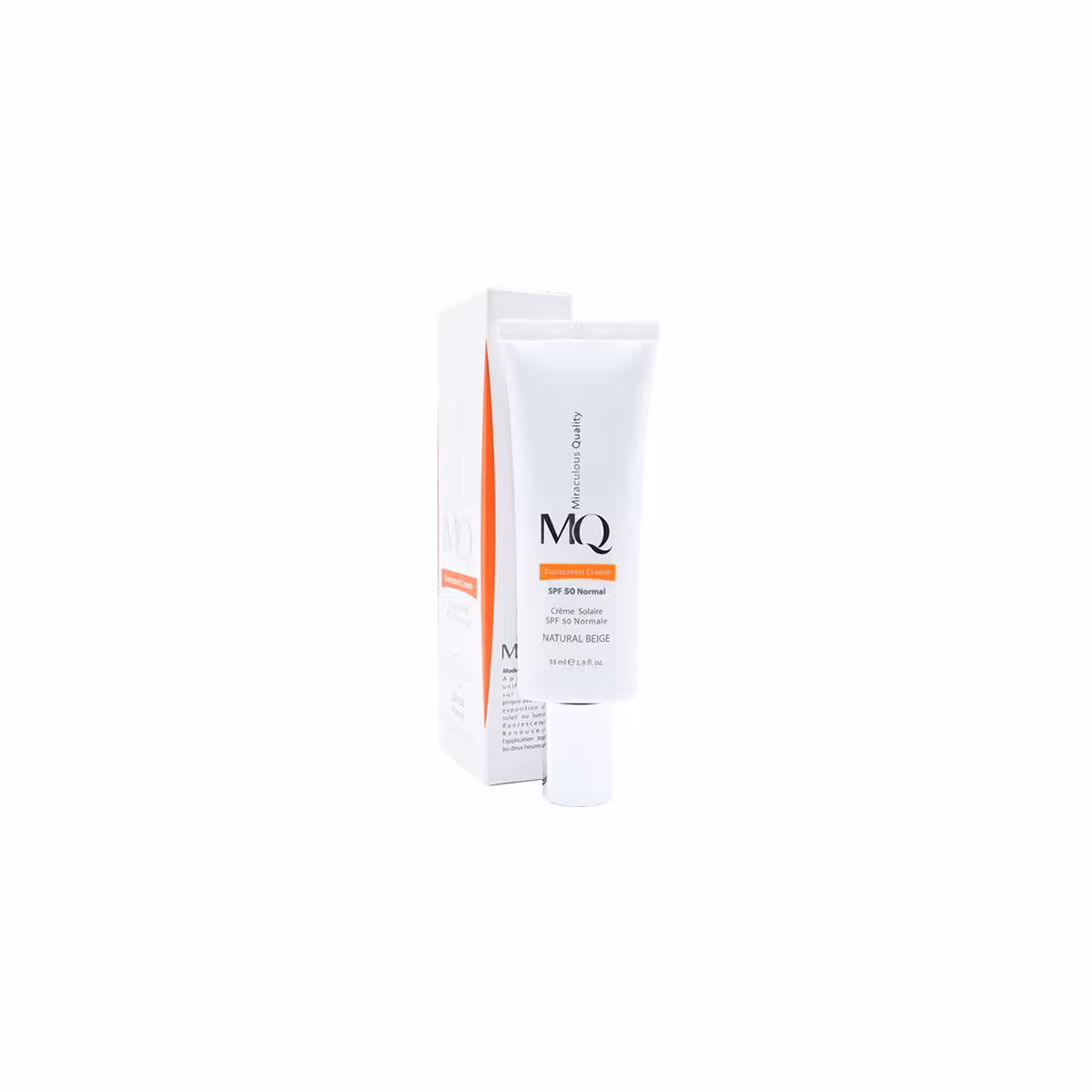 کرم ضد آفتاب نرمال بی رنگ SPF50 ام کیو-MQ