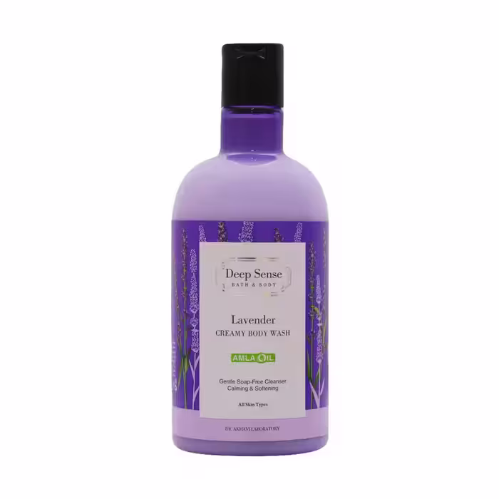 شامپو بدن کرمی لوندر دیپ سنس مناسب انواع پوست 400 میلی لیتر  Lavender Creamy Body Shampoo 400 Ml