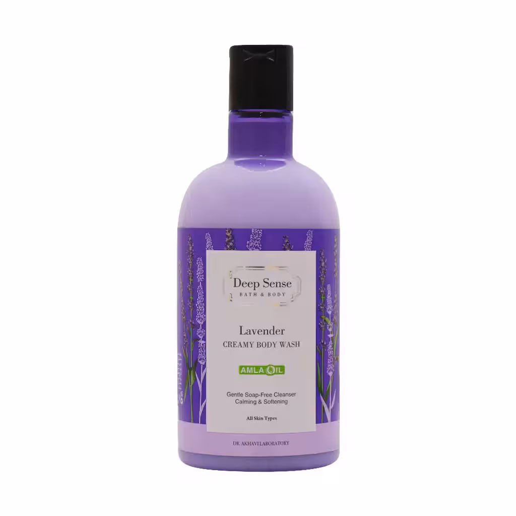 شامپو بدن کرمی لوندر دیپ سنس مناسب انواع پوست 400 میلی لیتر  Lavender Creamy Body Shampoo 400 Ml
