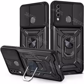 قاب کشویی بتمنی مدل آهنربایی هولدردار برای گوشی Samsung A20S طرح اسلاید آرمور