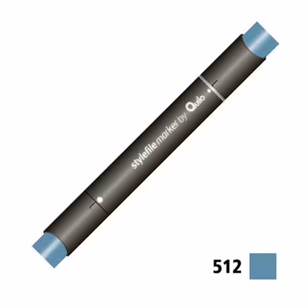 ماژیک راندو دوسر کوییلو کد 512 مدل Stylefile (رنگ marlne blue)