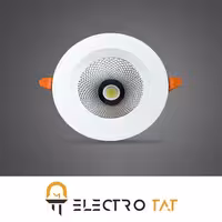 چراغ سقفی توکار هارمونیک 18W دایره ای COB پارس شعاع توس