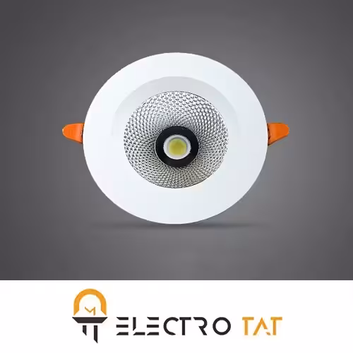 چراغ سقفی توکار هارمونیک 18W دایره ای COB پارس شعاع توس