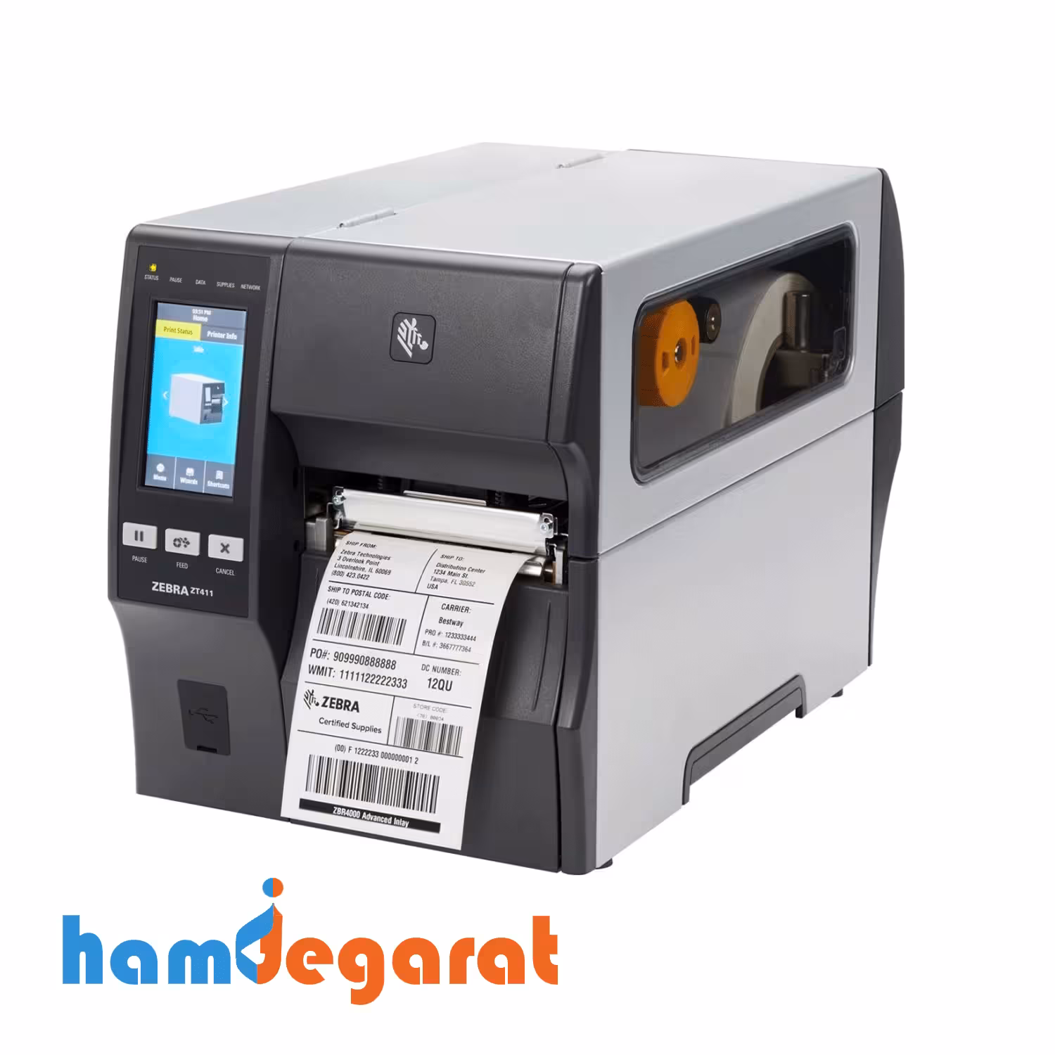 لیبل پرینتر Zebra ZT411 صنعتی 300dpi