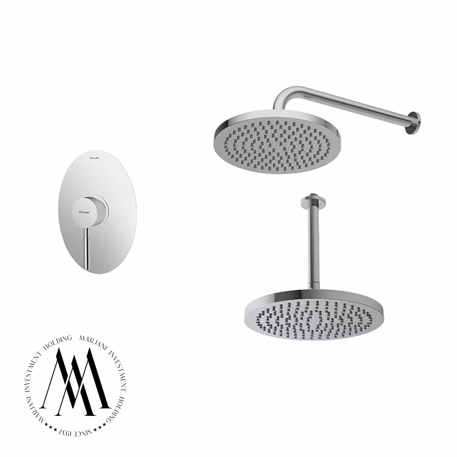 شیر حمام توکار شودر مدل روگنABS تیپ 1 (کروم)