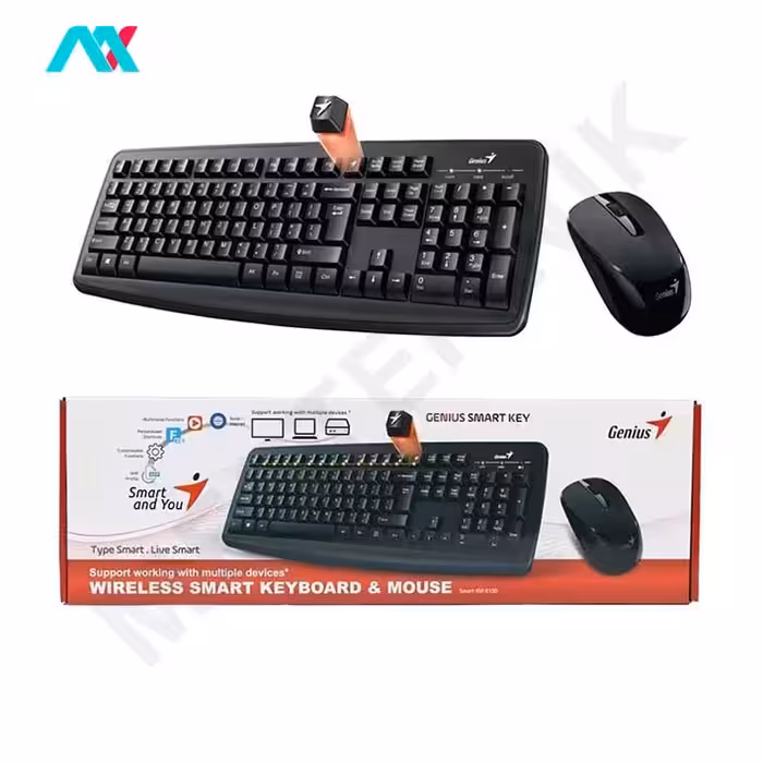کیبورد ماوس بی‌سیم جنیوس مدل Smart KM-8100