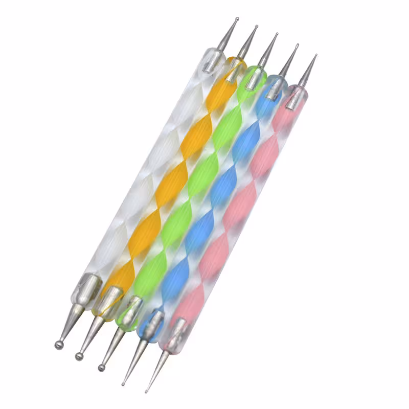 قلم طراحی ناخن مدل داتینگ مجموعه 5 عددی