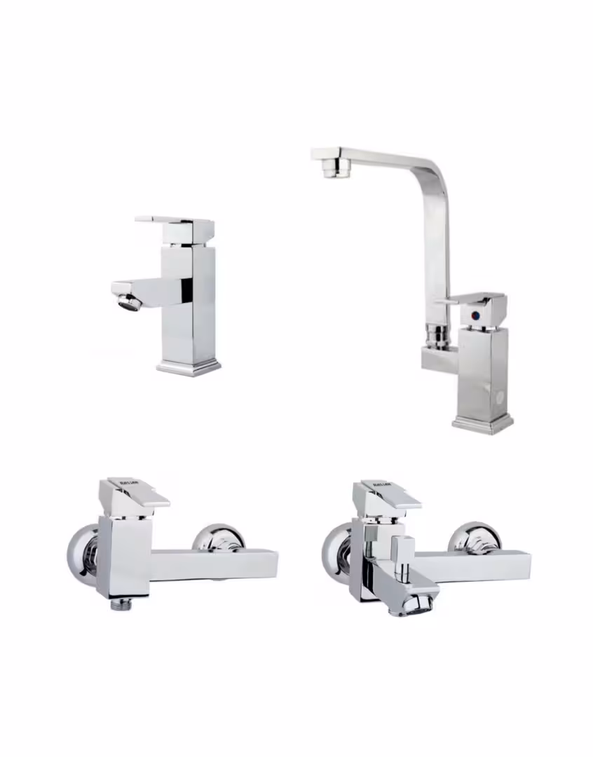 ست چهار تکه شیرآلات راسان مدل مینیاتور