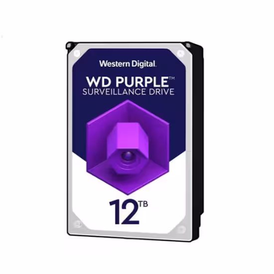 هارد دیسک اینترنال وسترن دیجیتال بنفش ظرفیت 12 ترابایت (اصل-اکبند) 12 Western Digital Purple Internal Hard