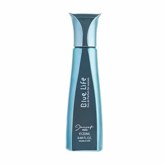 عطر جیبی ژک ساف مدل بلو لایف حجم 20 میلی لیتر مناسب برای بانوان  Jacsaf Blue Life Pocket Perfume For Women 20ml
