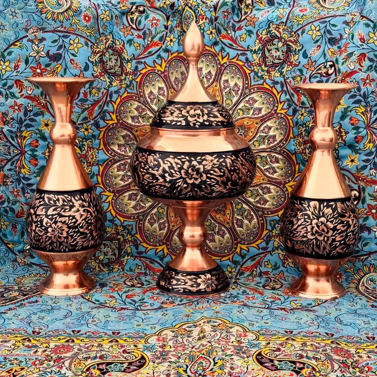 ست گلدان و شکلات خوری الماس تراش 25