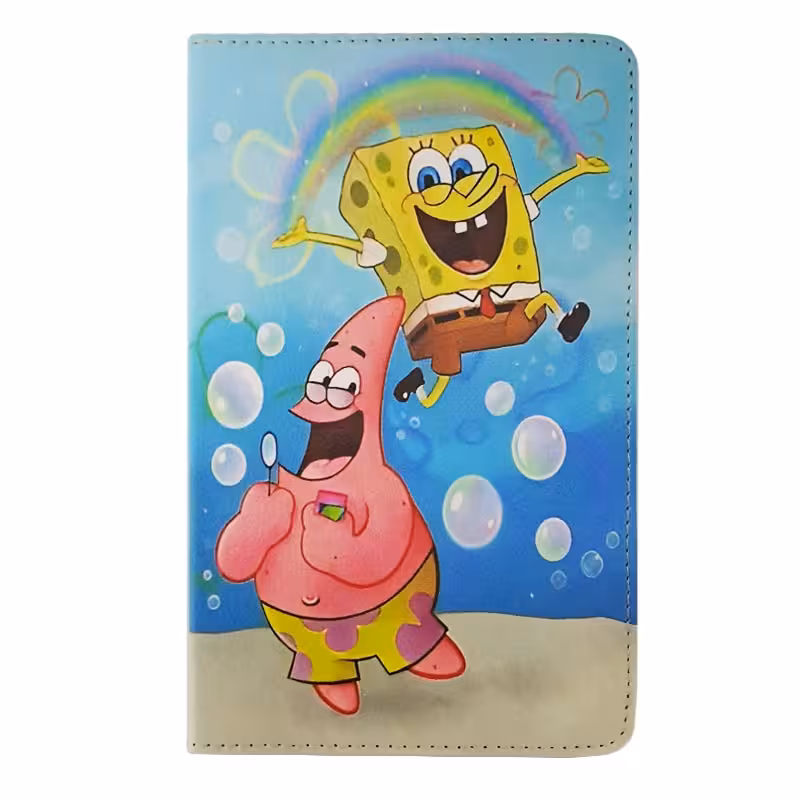 کیف طرحدار (با قاب اصلی) باب اسفنجی | تبلت سامسونگ Tab A9 (X110-X115)