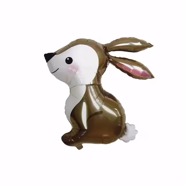 بادکنک فویلی خرگوش قهوه ای