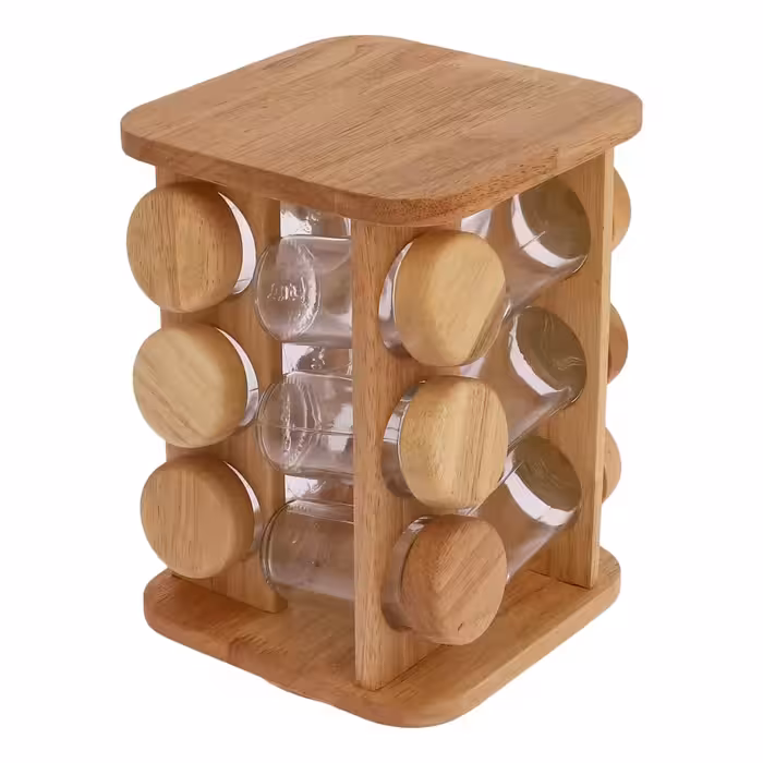 جا ادویه لانا وود مدل مارلینا – 12 عددی گردان ایستاده مربعی لوکس