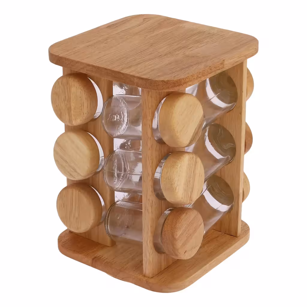 جا ادویه لانا وود مدل مارلینا – 12 عددی گردان ایستاده مربعی لوکس