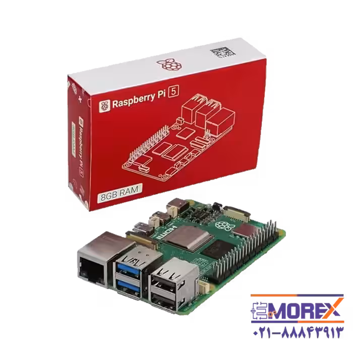 برد رزبری پای 5 تولید انگلستان با رم 8 گیگابایت | RASPBERRY PI5  With 8GB RAM