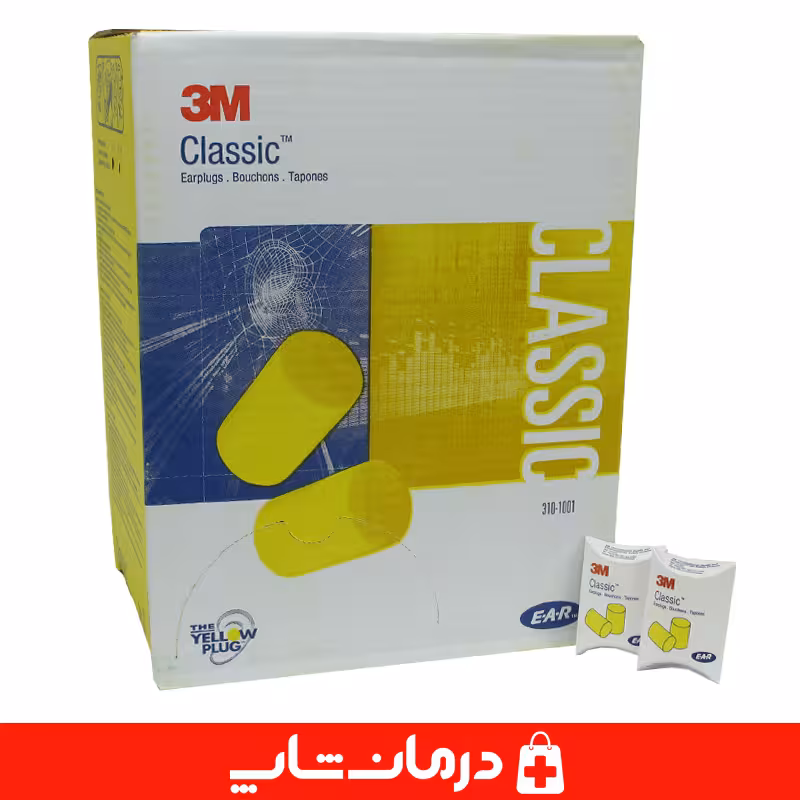 گوش گیر 3m بسته 200 جفتی گوش گیر اسفنجی تر ام صدا گیر 3M