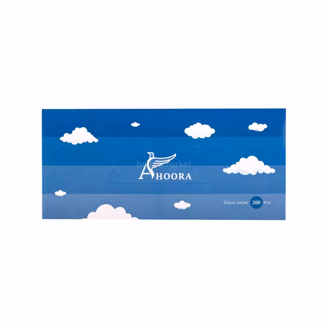 دستمال کاغذی جعبه ای اهورا 200 برگی