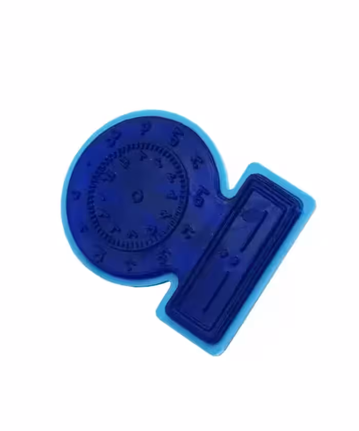 مهر آموزشی ساعت تک جعبه عقربه و عددی بسته(12عددی)