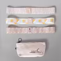 ست بند ورزشی / پیلاتس / یوگا دمیوس 5 تا 7 کیلوگرم – دکتلون Domyos Set of 3 Mini Textile Fitness Bands – Resistance 5-6-7 kg